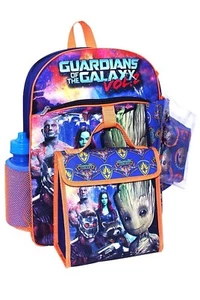 Guardians Of The Galaxy 2, 5 Piece Backpack Set w Cinch Sack, Lunch Bag + More - Picture 1 of 3
