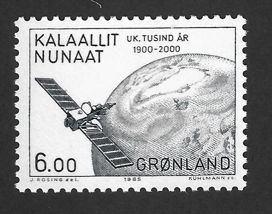 Groenlandia 1985 #157 satélite de comunicación, siglo XX - en estado bastante bueno MNH Foto 1 de 1