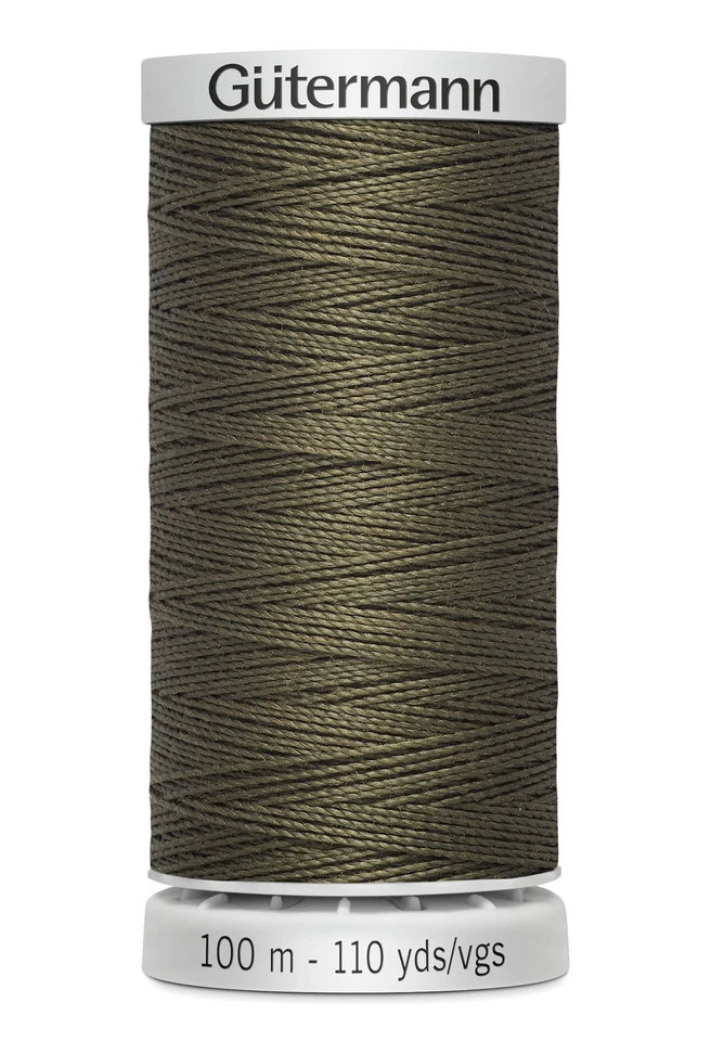 Gutermann Extra Strong Upholstery Thread 100m 110 Yd - 676 Dark Khaki