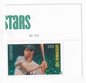 STAMP SCOTT 4697 "Major League Baseball Joe DiMaggio" FOREVER 2012 MNH W/PB-UR - Picture 1 of 1