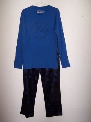 NUEVO SIN ETIQUETAS - Conjunto de pijama Columbia, camisa de manga larga y pantalones de terciopelo - Para hombre M Foto 1 de 4