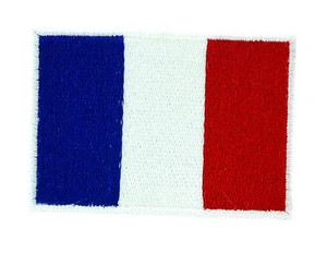 Parche bandera PATCH FRANCIA 7x5cm bordado termoadhesivo nuevo backpack - Bild 1 von 1