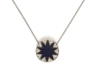 Collar House of Harlow 1960 para mujer mini pavé azul marino Sunburst W1033 Foto 1 de 2
