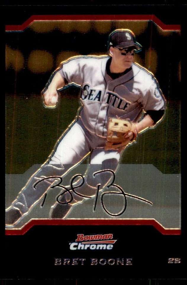 2004 Bowman Chrome Bret Boone Seattle Mariners #140 - Image 1 of 2