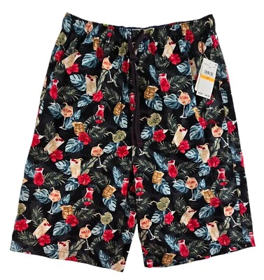 Nuevo Tommy Bahama S Island Estampado Dormir Pijama Salón Pantalones Cortos Pequeños Mermeladas Largas Foto 1 de 4
