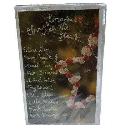 Christmas with the Stars Cassette Tape Celine Dion Diamond Sinatra Carey 1996 - Image 1 of 4
