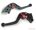 LSL Black Adjustable Short Brake & Clutch Levers Pair Kawasaki ZX-10R Ninja 2012