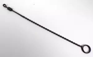 "Manija en espiral de metal negro rapé de velas de colección 12""" - Imagen 1 de 4