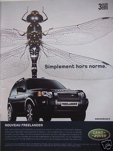PUBLICITÉ 2003 LAND-ROVER LE NOUVEAU FREELANDER - LIBELLULE - ADVERTISING - Imagen 1 de 1