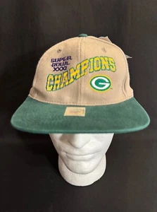 VINTAGE GAME DAY NFL GREEN BAY PACKERS SUPER BOWL XXX1 CHAMPIONS SNAPBACK HAT - Picture 1 of 6