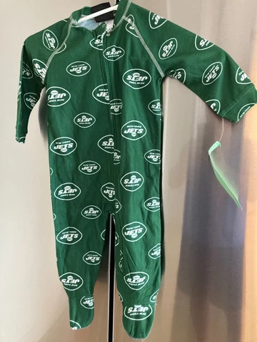 New York Jets pajamas flame resistant  football  Jersey 12 months   toddler Cover