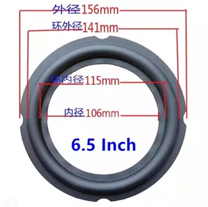 141/156 mm Lautsprecher Surrounder Gummi Tieftöner Kante für 6,5" 6,5 IN/ZOLL Lautsprecher - Bild 1 von 3