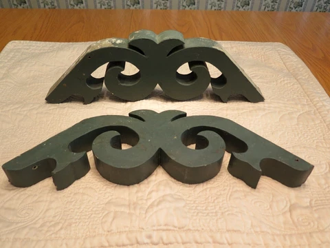 Vtg.  Wood Corbels Victorian Gingerbread Architectural Salvage Porch Set of 2 Cover