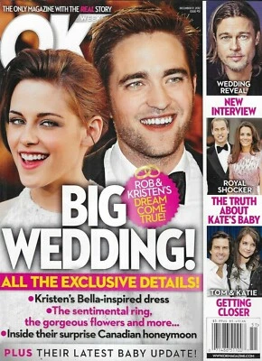 Ok Magazine Robert Pattinson Kristen Stewart Brad Pitt Kate Middleton 2012 Foto 1 de 4