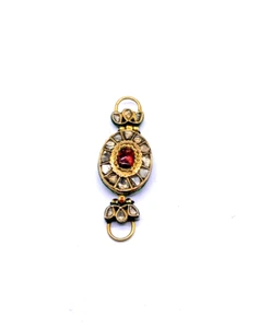 Hermoso Antiguo Colgante Indio Mugol Diamante Rubí con Oro 22K - Imagen 1 de 5