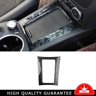 Console Storage Box Frame Trim 1PCS For Mercedes-Benz GLK 2013-2015 Wood Grain — 第 1/4 张图片