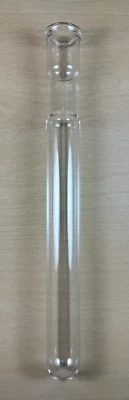 批量 5 件 测试管 硼硅酸盐玻璃 圆形 底部 - 25 毫米 OD X 10 英寸 长度 — 第 1/4 张图片