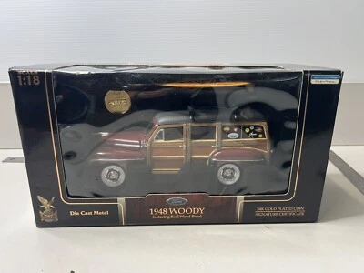 Vtg Yat Ming 1948 Woody 1:18 24K Gold Plated Coin Item A23 - Image 1 of 4