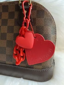 2025 Bolso Corazón Rojo Dije Llavero Llavero Cartera Dije Cadena Correa Nuevos regalos - Imagen 1 de 4