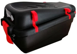 TOPCASE 5L - SCHWARZ/ROT- Fahrradkoffer Fahrradbox Box Regendicht Gepäckträger - Bild 1 von 7