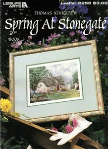 Opuscolo punto croce Thomas Kinkade's Spring at Stonegate 2259 NOS - Foto 1 di 2