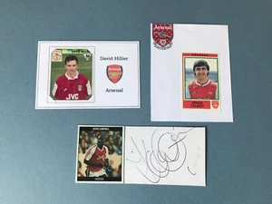 Lot of 3 Arsenal FC Signatures, Autographs, Brian Talbot, Kevin Campbell - Picture 1 of 4