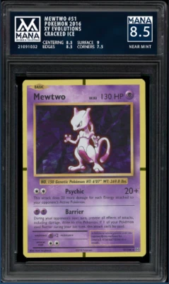 2016 Pokemon XY Evolutions Mewtwo 51/108 MANA 8.5 PSA 8.5 BGS - NEAR MINT  - Image 1 of 3