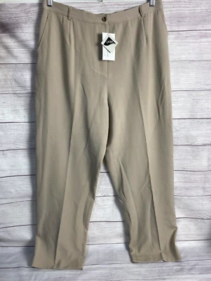 Pantalones de vestir informales para mujer Appleseed talla 18 caqui Foto 1 de 4