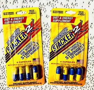 2 PACKS Diet & Energy Supplement 8 Total Caps 2 Packs Fat Burner USA FAST SEALED - Picture 1 of 3