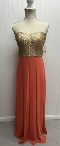 Abito da sera Gianni Bini top con paillettes taglia M - Foto 1 di 10