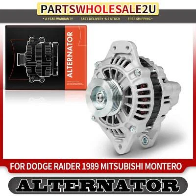 Alternador para Dodge Raider 1989 Mitsubishi Montero V6 3,0 L 75A 12 V CW 5 ranuras Foto 1 de 4