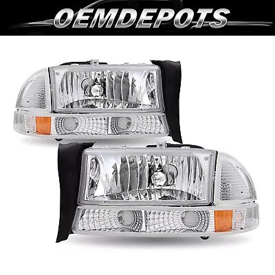 Faro transparente izquierdo+derecho para Dodge Dakota 1997-2004 1998-2003 Durango Foto 1 de 4