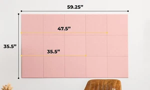 15cs Felt Wall Tiles Non Slip Felt Bulletin Board Large Tiles Adhesive Cork 30cm - Picture 1 of 6