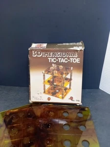 ❤️ Vintage Crisloid 3D Marble Tic Tac Toe Board Game No. 549 New OPEN Box - Picture 1 of 10