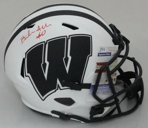 Réplica de casco de velocidad lunar firmado tamaño completo Badgers BRAELON ALLEN AUTOMÁTICO - JSA - Imagen 1 de 1