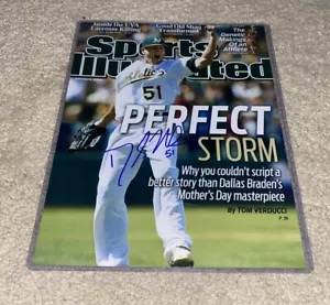 DALLAS BRADEN FIRMADO OAKLAND ATHLETICS A’S JUEGO PERFECTO BÉISBOL 8x10 FOTO CERTIFICADO DE AUTENTICIDAD - Imagen 1 de 2