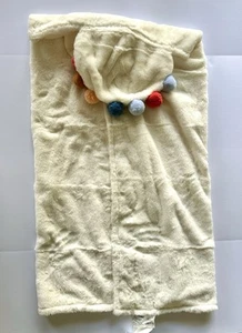 Pillowfort - Pom Pom Hooded Blanket - 40” x 50” Kids And Some Adults NWOT Soft - Picture 1 of 7