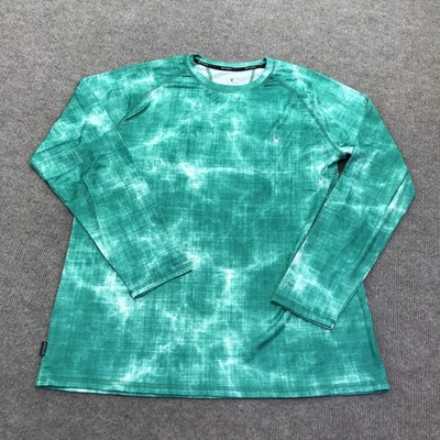 Camisa Spyder Antierupciones Para Hombres Grande Verde Manga Larga UPF 30+ Surf Natación Secado Rápido Foto 1 de 4