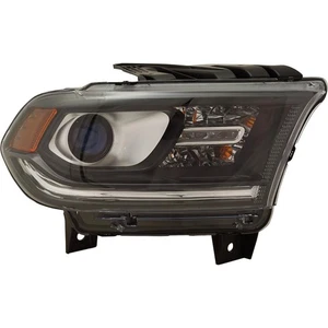 Headlight For 2016-2020 Dodge Durango Passenger Side Assy Halogen Black Interior - Picture 1 of 8