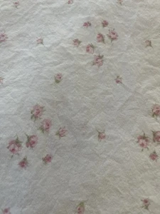 Simply Shabby Chic Flat Sheet Size TWIN Pink Rosebud Sprinkles Cotton - Picture 1 of 6