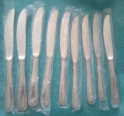 9 NEW Update REGENCY  Stainless Flatware  Dinner Knives - Image 1 of 4