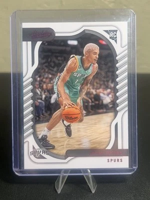 Jeremy Sochan Absolute 22-23 #107 Rookie Pink San Antonio Spurs - Image 1 of 2