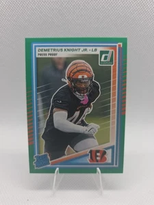 2025 Panini Donruss - Rated Rookie Demetrius Knight Jr. #385 Press Proof... - Picture 1 of 2