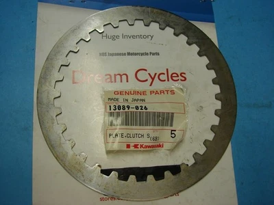 Placa de aço embreagem PN 13089-026 fabricante de equipamento original Kawasaki Ninja ZX9 ZX750 GPZ550 ZX600 - Imagem 1 de 4