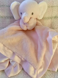 Carters Just One You Plush Pink ELEPHANT Soft Lovey Baby Security Blanket - Picture 1 of 7