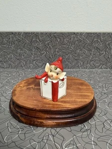 Vintage Elf Pixie Hanging on Book Figurine - Picture 1 of 7