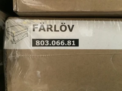 Cubierta para otomana IKEA FÄRLÖV FARLOV con almacenamiento Djuparp gris oscuro 803.066.81 Foto 1 de 2