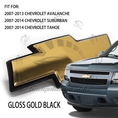 Front Grille Emblem Gold Bow Tie For Tahoe Suburban 2007-2014 Clip-On Emblem - Изображение 1 из 4