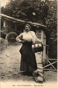 Spain old postcard San Sebastian (Guipuzcoa) Tipos del Pais Country Types (1904) - Picture 1 of 2