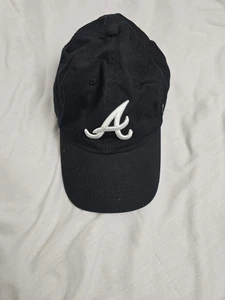 Cappello Atlanta Braves berretto strap back uomo taglia unica nero MLB baseball papà berretto - Foto 1 di 6